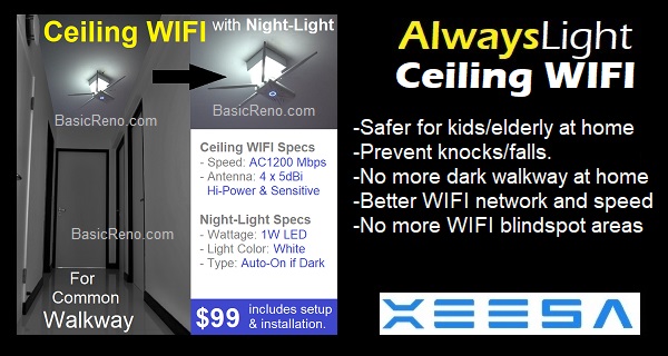Basic Renovation Ceiling WIFI with Night Light
